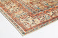Distressed Louvre Rustic Blue Washable Rug