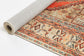 Distressed Louvre Rustic Blue Washable Rug