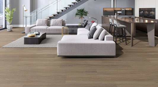 Enchanted Hybrid 7.5mm - Titania Spotted Gum – room scene 1