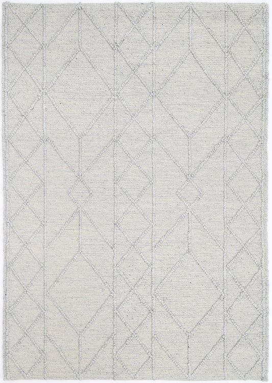 Himalaya Interweave Tribal Grey Wool Rug