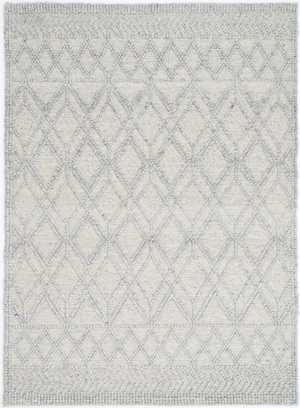 Himalaya Cobblestone Tribal Grey Wool Rug