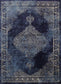 Arya Distressed Navy Rug