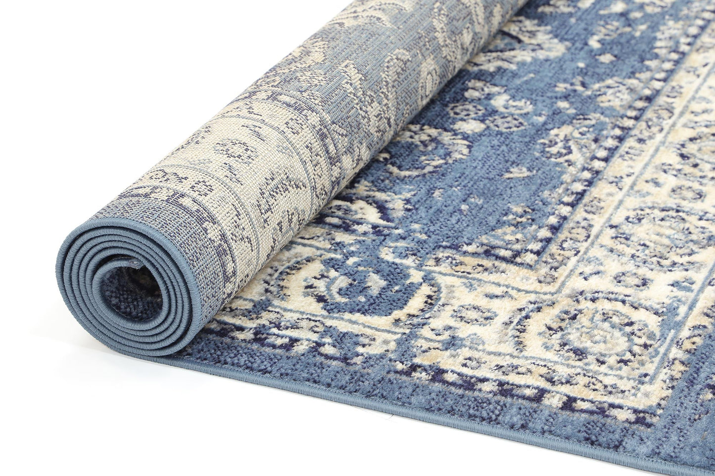 Arya Ziegler Distressed Navy Rug