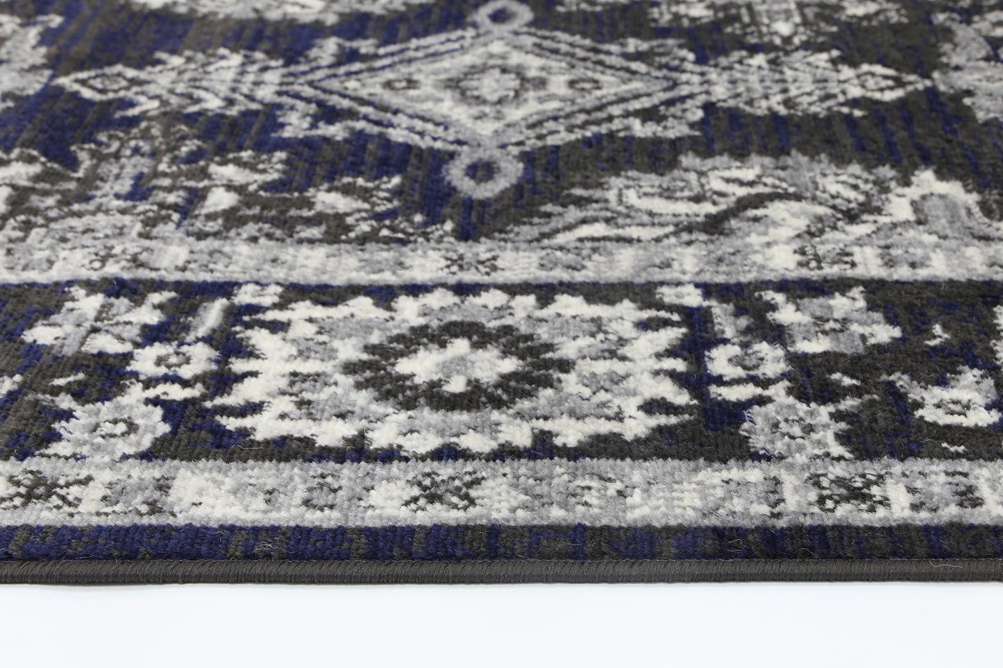 Arya Ziegler Navy Grey Rug