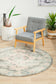 Avenue 701 Grey Round Rug