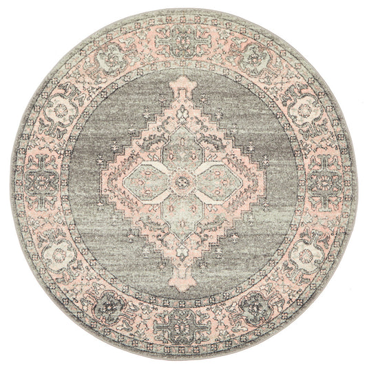 Avenue Grey Round Rug