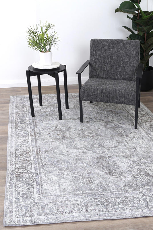 Babylon Arbela Grey Washable Rug