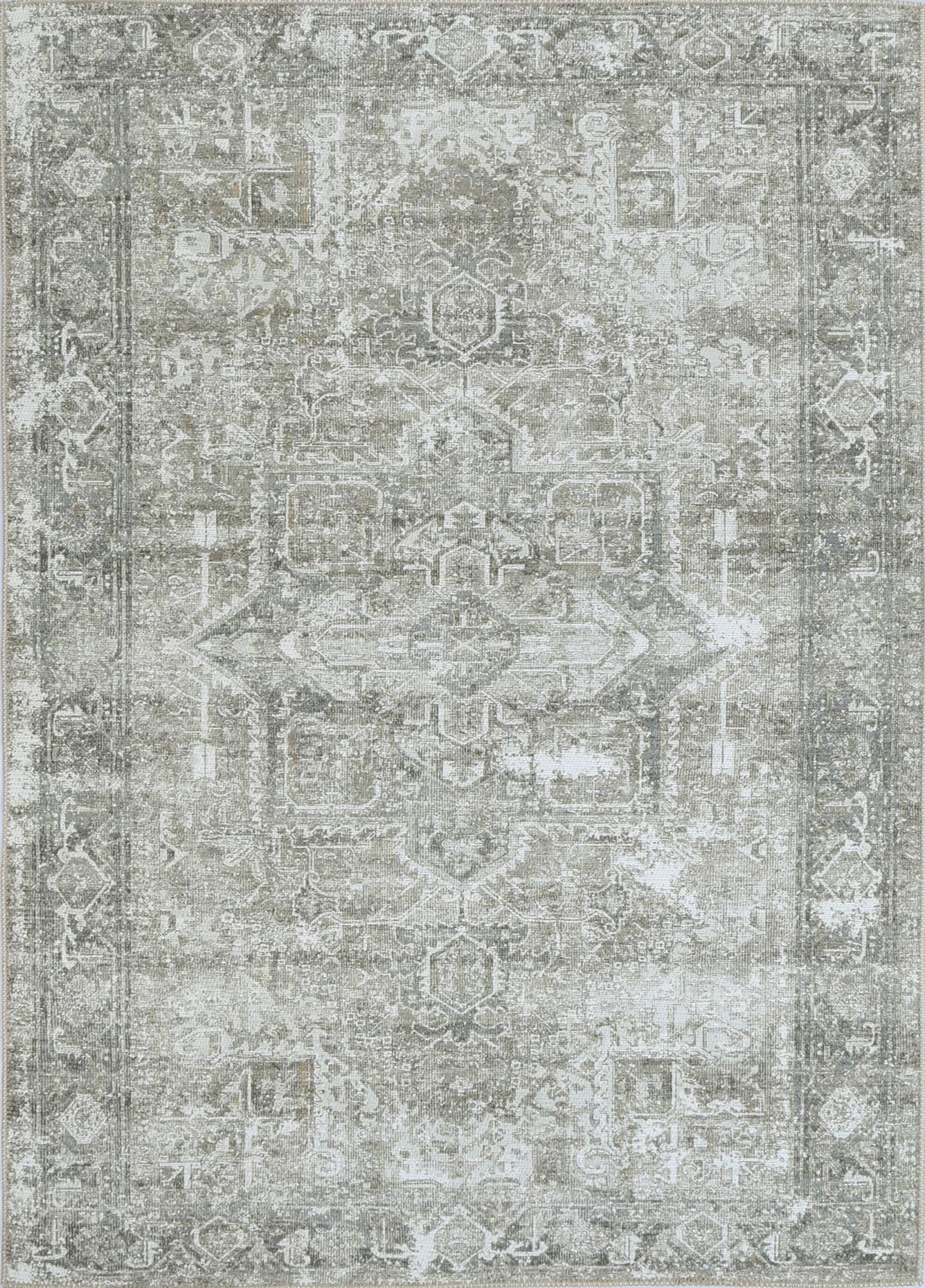 Babylon Nuzi Neutral Washable Rug