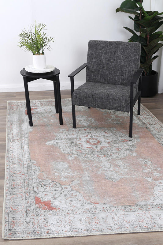 Babylon Isin Terracotta Washable Rug