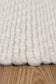 Basalt Ivory Wool Blend Textured Rug