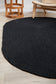 Bondi Black Oval Rug