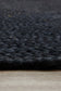 Bondi Black Oval Rug