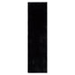 Lyla Machine Washable Shaggy Black Runner