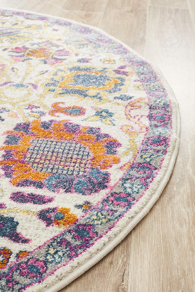 Babiru Spectacular Multi Round Rug