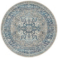 Babiru Medallion Blue Round Rug