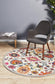 Babiru Floral Multi Round Rug