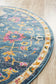 Babiru Navy Round Rug