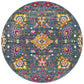 Babiru Blue Round Rug