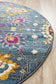 Babiru Blue Round Rug