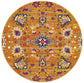 Babiru Rust Round Rug