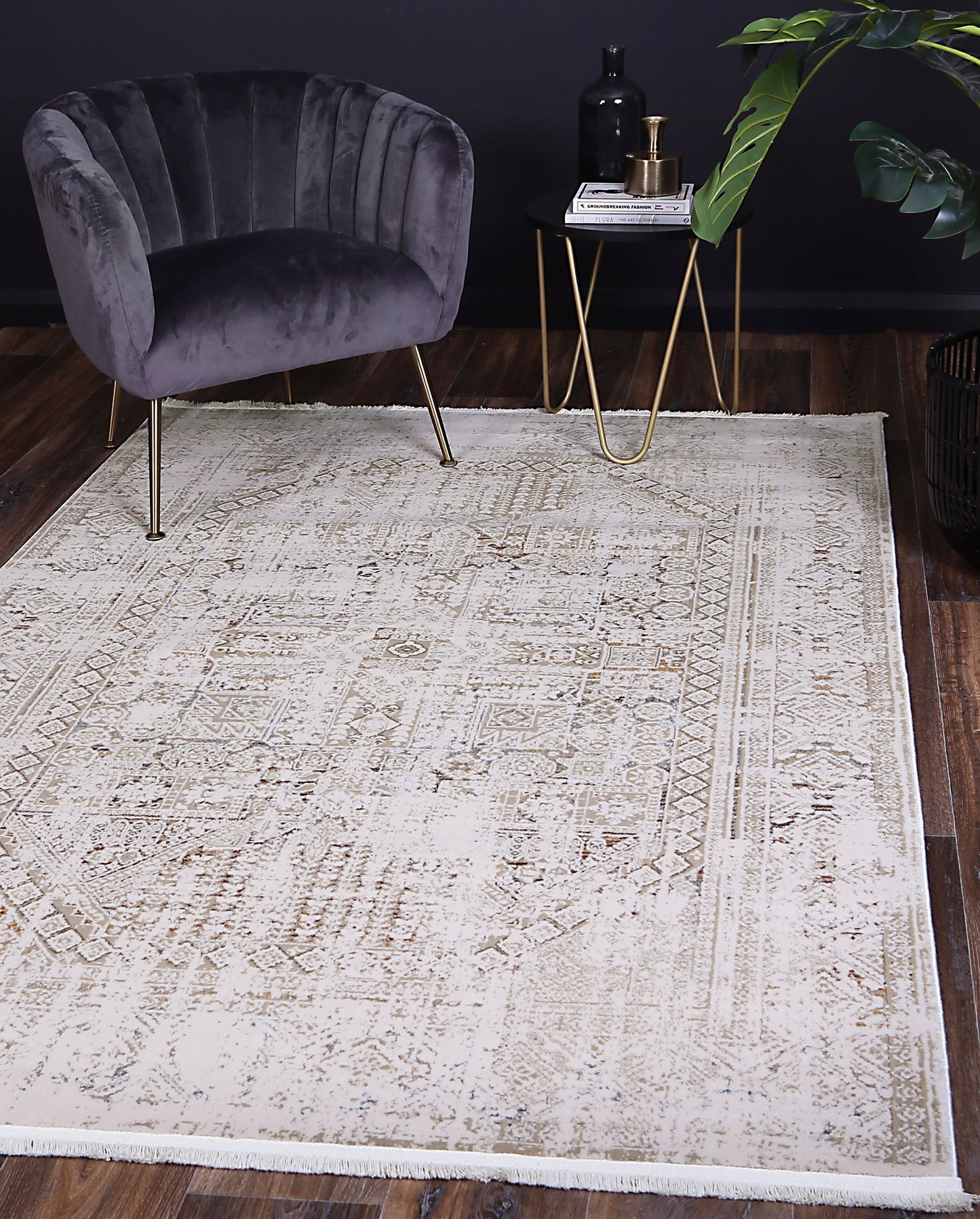 Bohemian Paradise Panel Beige Multi Rug