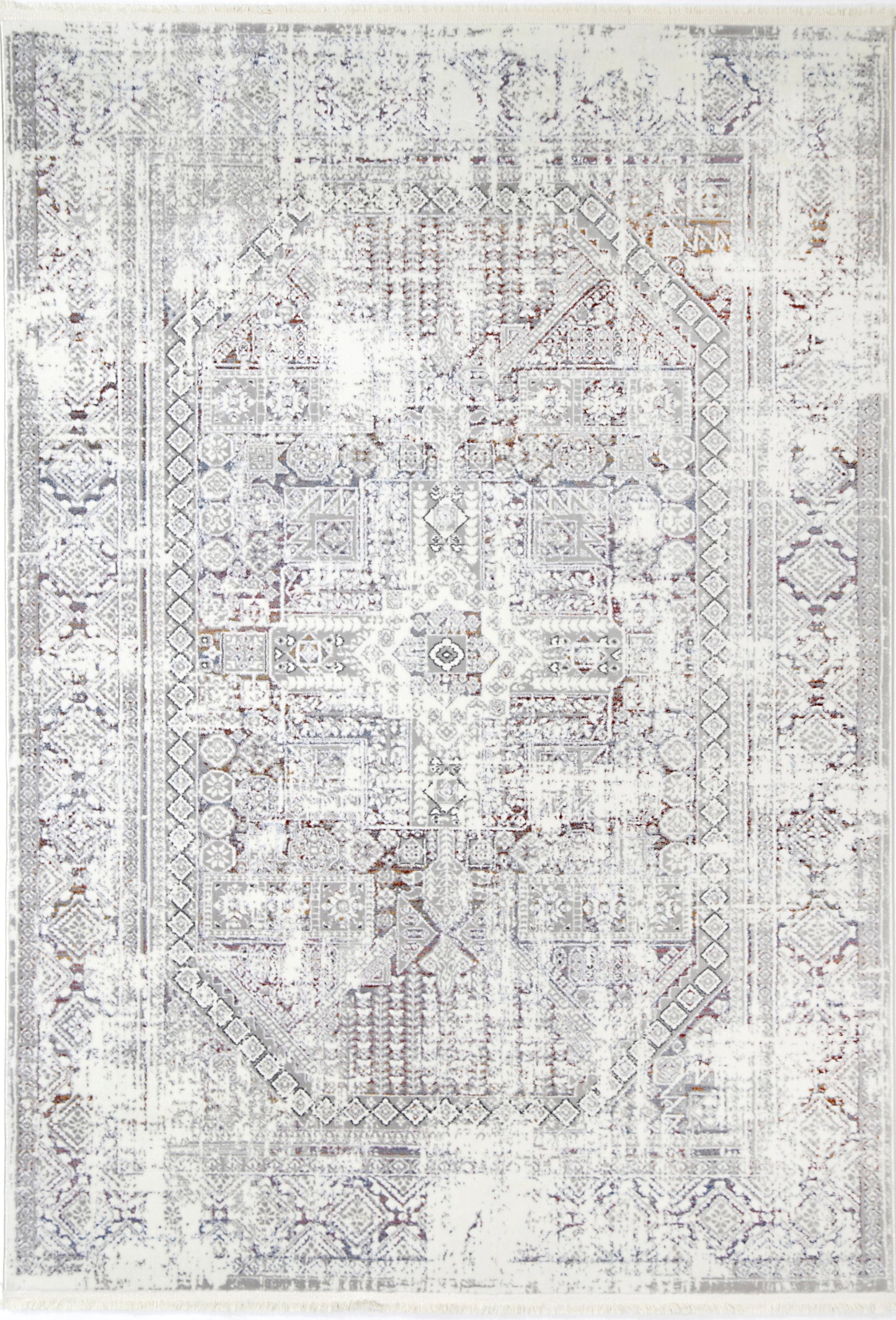 Bohemian Paradise Panel Grey Multi Rug