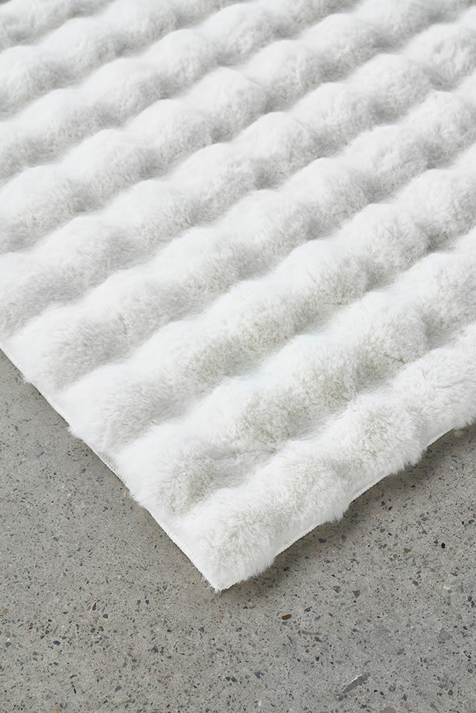 Bubble White - Machine Washable Rug