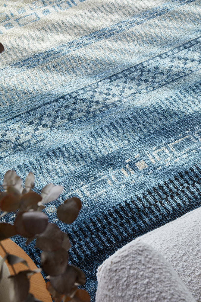 Calypso Scandi Blue Rug