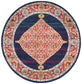 Century 966 Royal Blue Round Rug