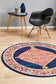 Century 966 Royal Blue Round Rug