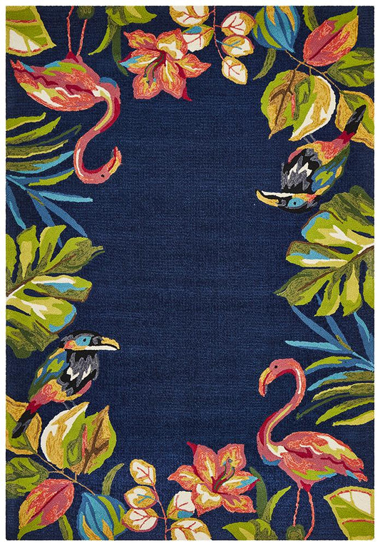 Cabana Tropical Garden Stunning Indoor Outdoor Rug