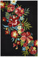 Cabana Kelsey Bouquet Black Indoor Outdoor Rug