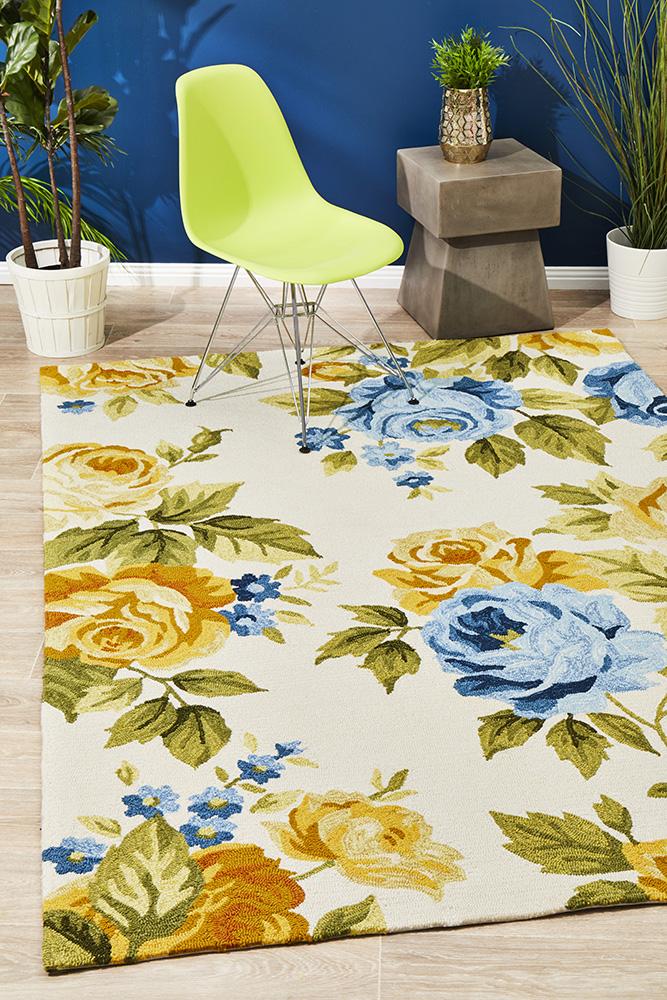 Cabana Jessica New Spring Indoor Outdoor Rug Cream