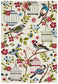 Cabana Finch and Nest Exquisite Indoor Outdoor Rug Cream