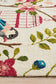 Cabana Finch and Nest Exquisite Indoor Outdoor Rug Cream