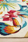 Cabana Toucan Tropical Indoor Outdoor Rug Cream