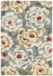 Cabana Gorgeous Peony Grey Indoor Outdoor Rug