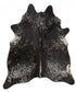 Exquisite Natural Cow Hide Salt & Pepper Black