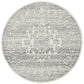 Chrome Addison Silver Round Rug