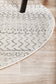 Chrome Harper Silver Round Rug