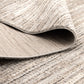 Dorado Textured Look Border Grey Beige Rug
