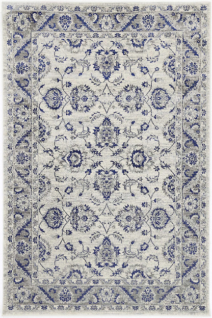 Delicate Cassandra Blue & Ivory Rug