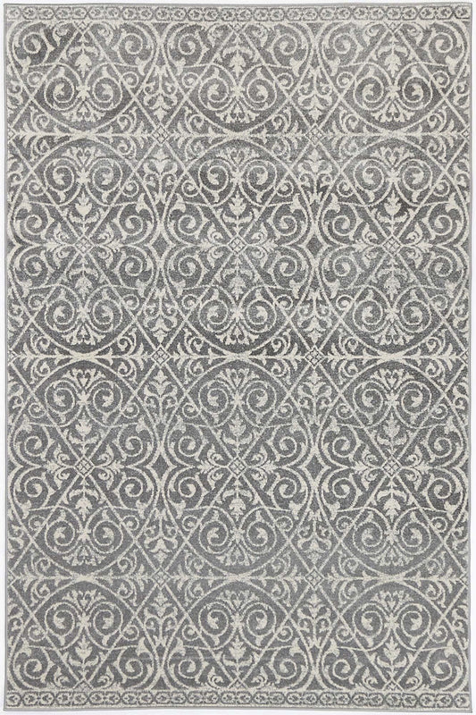 Delicate Katherine Grey & Ivory Rug