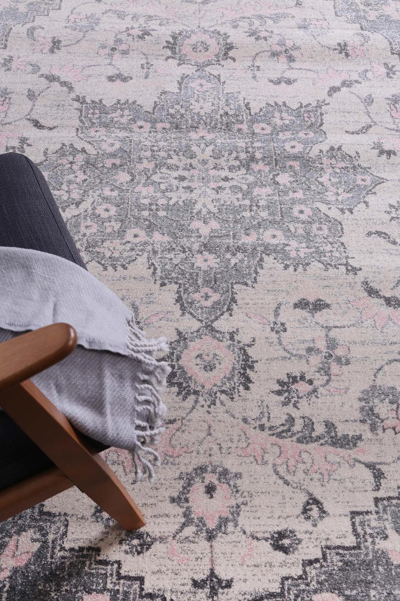 Delicate Madeleine Grey & Ivory Rug