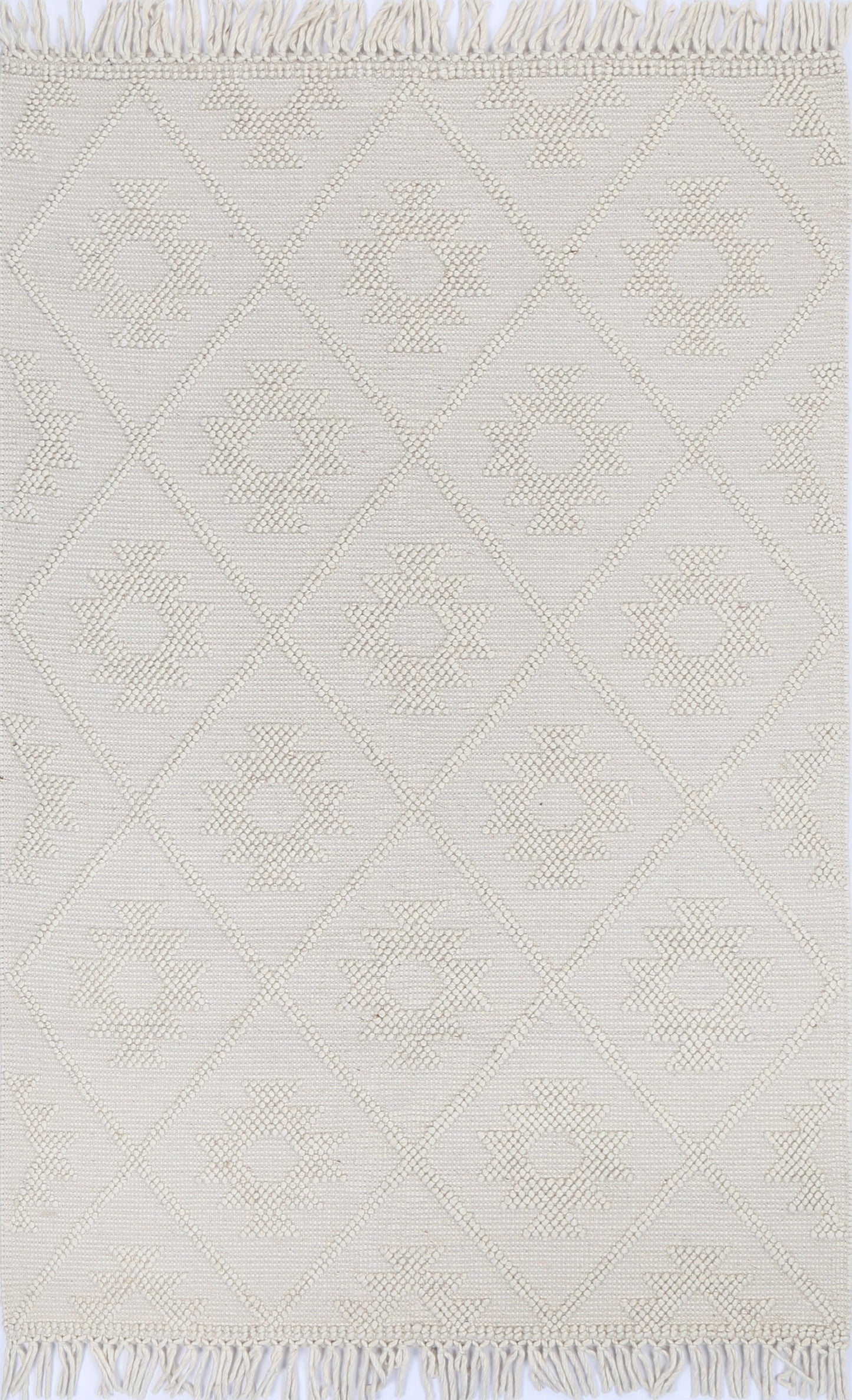 Diego Tribal Beige Wool Rug
