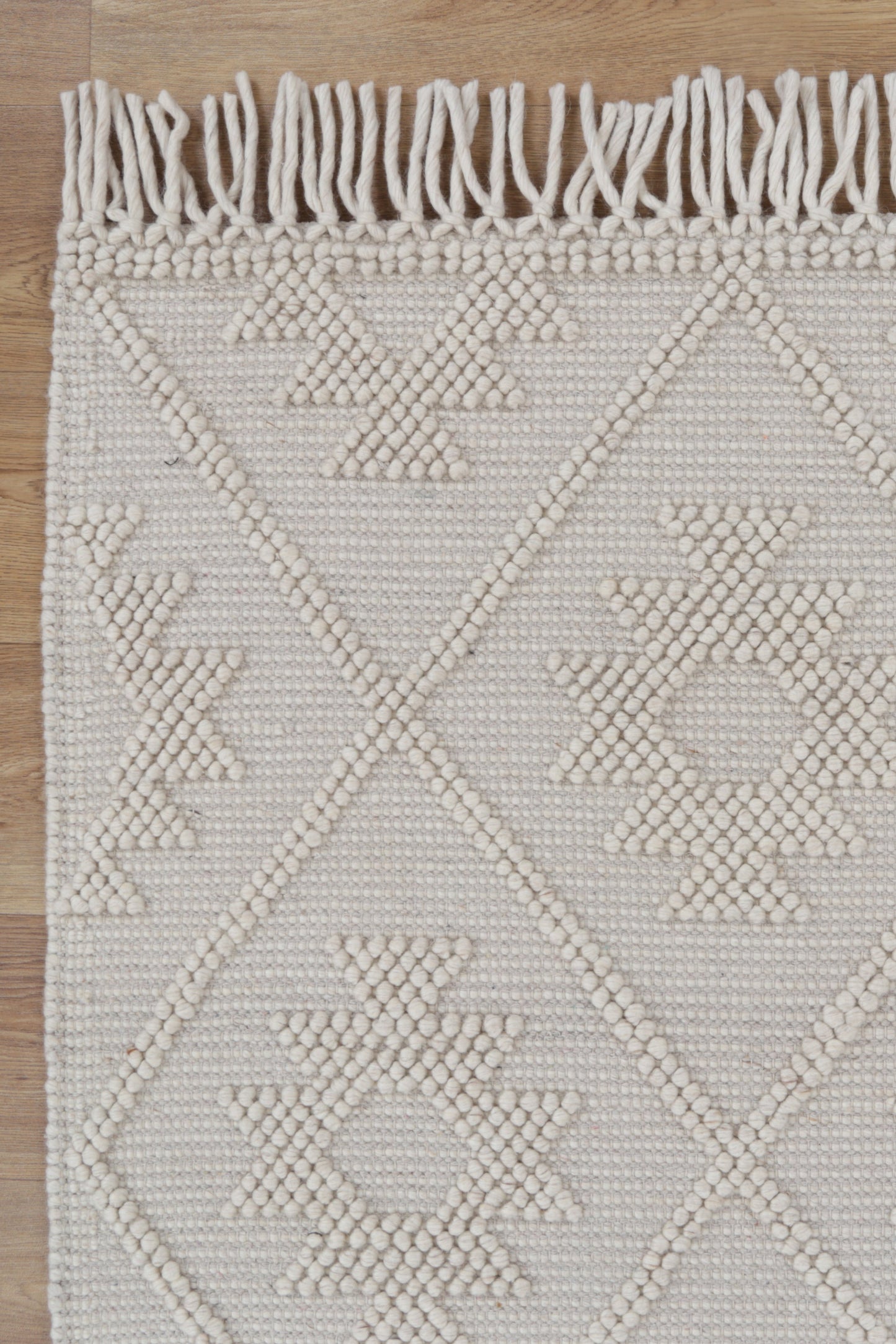 Diego Tribal Beige Wool Rug