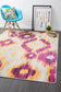 Dimensions Divinity Burst Aubergine Modern Rug