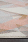 Dimensions Divinity Shatter Blush Modern Runner Rug