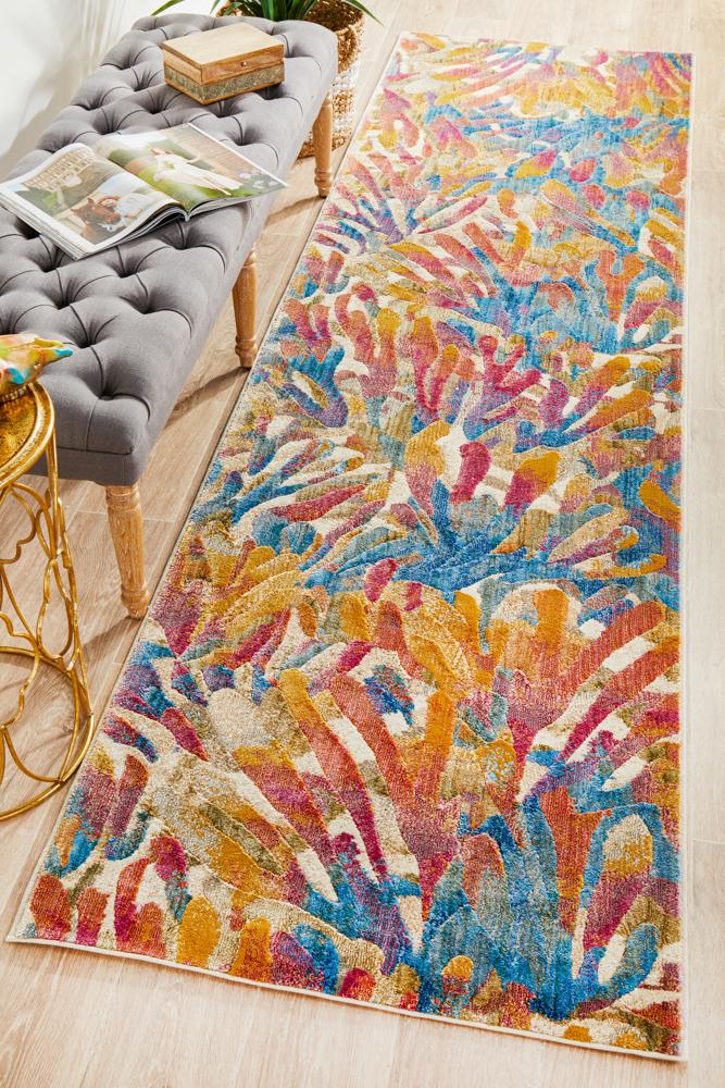 Dreamscape Memories Modern Tropical Runner Rug