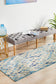 Dreamscape Ropes Modern Blue Runner Rug